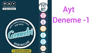 toprak yayınları geometri denemeleri ayt deneme 1 [upl. by Sokil16]