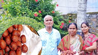 Bengali Village Style দিদার হাতের তালের বড়াTaler Bora RecipeTal FuluriPalm Fruit PulpJanmashtami [upl. by Godderd]