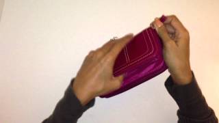 The Wallet Wand  Transform your ZipAround Wallet into a Purse Instructions Short [upl. by Ayerhs]