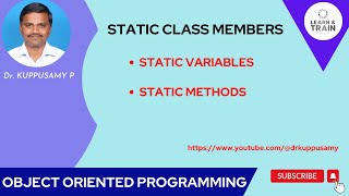 03 Static Class Members Variables and Methods in Java [upl. by Yerak]