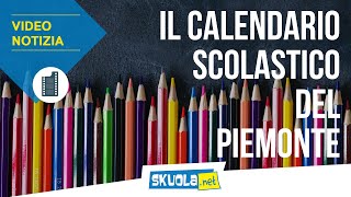 Calendario scolastico Piemonte 202021 tutto quello da sapere [upl. by Midis547]