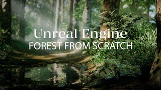 How to create forest in Unreal Engine 5  Lighting landscape foliage  Exterior in Unreal Engine [upl. by Namqul276]