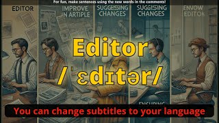 Editor meaning with 5 examples [upl. by Thoma]