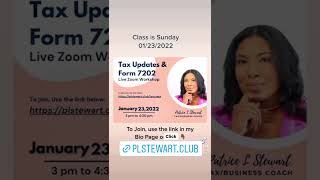 Free Tax Form 7202 Webinar [upl. by Assilim64]