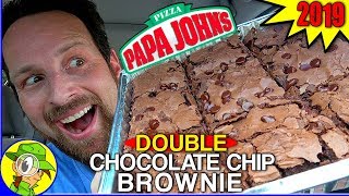 Papa Johns®  Double Chocolate Chip Brownie 2019 Review 🍫🍪  Peep THIS Out 😋 [upl. by Jeavons575]