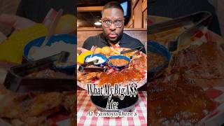 COULD YOU eat all this BBQ Famous Dave’s BBQ foodreview foodie ribs shorts [upl. by Eelinej]