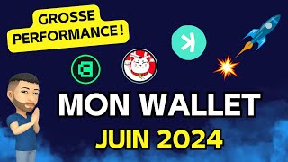 Mon WALLET en JUIN 2024 💵 GROSSE PERFORMANCE 🔥 BIENTÔT UN ATH du WALLET  🤑 [upl. by Eetnahc]