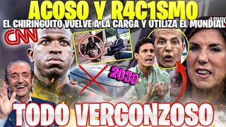 VERGUENZA MUNDIAL DEL CHIRINGUITO PROVOCANDO EL ACOSO A VINICIUS JR 🤮 SACAN TODO SU ODIO PARTE 1 [upl. by Hbahsur6]