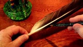 ASMR Making A Quill Pen [upl. by Airtemed]