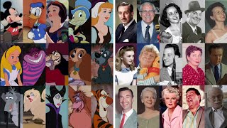 Disney Classic Voice Actors  Behind the Scenes  Side By Side Comparison  Compilation 19281977 [upl. by Bradstreet69]