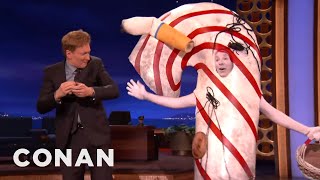 Minty The Candy Canes Triumphant Return  CONAN on TBS [upl. by Ahsik236]