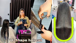 Very easy U Hair cut  how to U shape Haircut tutorial step by step Hindi  Sumansi Sahgal [upl. by Cesar945]