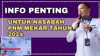 INFORMASI PENTING UNTUK NASABAH PNM MEKAR 2024 ‼️pnmmekaar [upl. by Noni796]