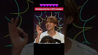 Shocking interview of bts members bts bts army  bts interview  shorts bts [upl. by Atews831]