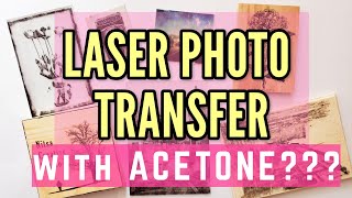 PHOTO transfer with ACETONE nail polish remover  Does it REALLY work [upl. by Annek]