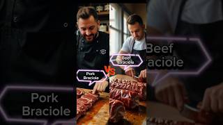 Pork braciole vs Beef braciole butchershop porkbraciole beefbraciole carniceria pork beef [upl. by Artim]