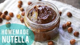 How to Make Nutella  3 INGREDIENTS ONLY [upl. by Arutek]