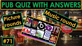 71 PUB QUIZ Music Picture and Connection rounds [upl. by Regnij]