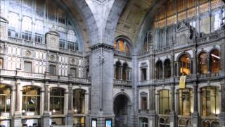 Belgium The AntwerpenCentraal Railway Station in Antwerp [upl. by Trahurn]