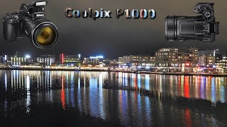 Nikon Coolpix P1000 Night Video Record 4K [upl. by Layor]