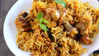 Pressure Cooker Chicken Biryani  how to make chicken biryani in pressure cooker [upl. by Zandt35]