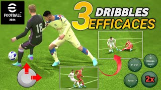 Comment DRIBBLER sur eFootball 2024 mobile  Faire des Dribbles sur eFootball 2024 mobile Tuto [upl. by Nage979]