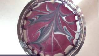 Acrylic gel nail art water marble nail polish tutorial9 [upl. by Anastasia194]