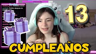 ABRIENDO los REGALOS de MI CUMPLEAÑOS 🎁13 AÑOS 🎂  Arantxa Parreño [upl. by Ytineres]