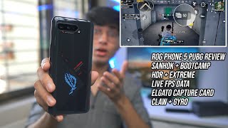 Asus ROG Phone 5 PUBG Mobile Gaming Test🔥FPS Data HDRExtreme Settings [upl. by Cindee]