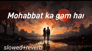 Mohabbat ka gam hai slowedreverb lofi song Kamini859 [upl. by Ellenehc]