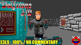 Wolfstone 3D ECWolf  E3L9 Boss Floor BJ Blazkowicz  100 No Commentary [upl. by Elane]