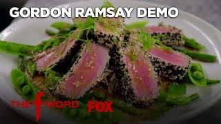 Gordon Ramsay Demonstrates How To Cook Delicious Sesame Crusted Tuna  Season 1 Ep 10  THE F WORD [upl. by Moir]