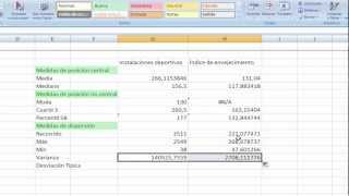 Funciones Estadísticas en Excel  0507  Dispersión [upl. by Kedezihclem]