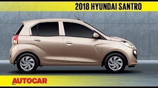 2018 Hyundai Santro  First Impressions Preview  Autocar India [upl. by Nanah455]