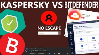 Kaspersky VS BitDefender Antivirus VS NoEscape Virus [upl. by Fennelly]