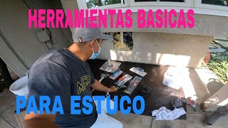 QUE HERRAMIENTA BASICA PARA HACER ESTUCO [upl. by Eelak758]