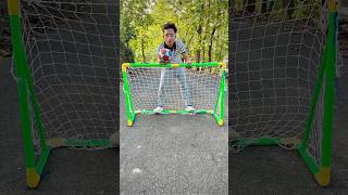 Big football goal post set with netballIndoor outdoor football sports games set unboxing🔥 [upl. by Tcideneb]