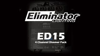 Eliminator ED15 Lighting Controller Quick Demo [upl. by Elinet381]