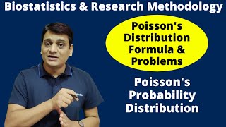 Part 4 Poisson’s Distribution  Formula amp Numerical Problems Biostatistics amp Research Methodology [upl. by Ibbob366]