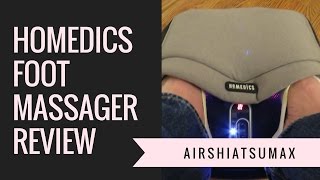 Foot Massager Review  Homedics ShiatsuAirMax Foot Massage [upl. by Natsud]