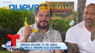 Kevin Hart The Rock y Jack Black ¡hablan en español  Un Nuevo Día  Telemundo [upl. by Esiuol]