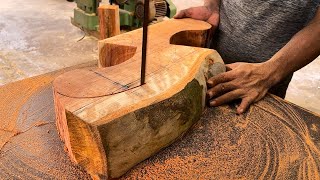 Ingenious Woodworking Techniques Monolithic  Unique Wood Process Idea For Making Epoxy Dining Table [upl. by Theola]