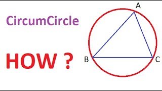 How to draw circumcircle of a triangle  Practical Geometry [upl. by Akemot]