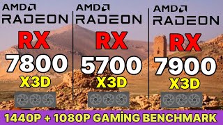 7800x3d vs 7900x3d VS R7 5800X3D VS R9 7950X3D  VS R9 7950X3D RTX 4090 OC R9 7900X3D GAMİNG TEST [upl. by Tneciv813]