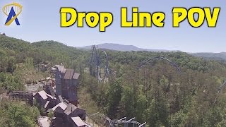 Drop Line freefall tower POV at Dollywood [upl. by Delores]