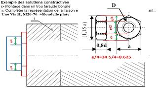 Fonction dassemblage Trou taraudé borgne  Vis H  Rondelle plate [upl. by Baggett]