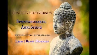 Das SENSITIVA UNIVERSE® Spontanorakel  Deine Zukunftsprognose für Liebe  Beruf amp Finanzen ♥ [upl. by Gray]