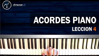 Cómo tocar Acordes en Piano HD Lección 4  Christianvib [upl. by Ardiedak]