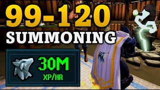 Fastest 99120 Summoning Training Method in RuneScape 3 [upl. by Gerardo]