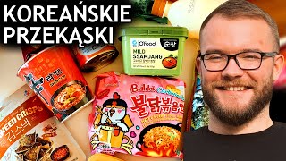 TESTUJEMY JEDZENIE KOREAŃSKIE PRZEKĄSKI  OSTRE JEDZENIE KOREA POŁUDNIOWA TEST  GASTRO VLOG 355 [upl. by Nomyar]